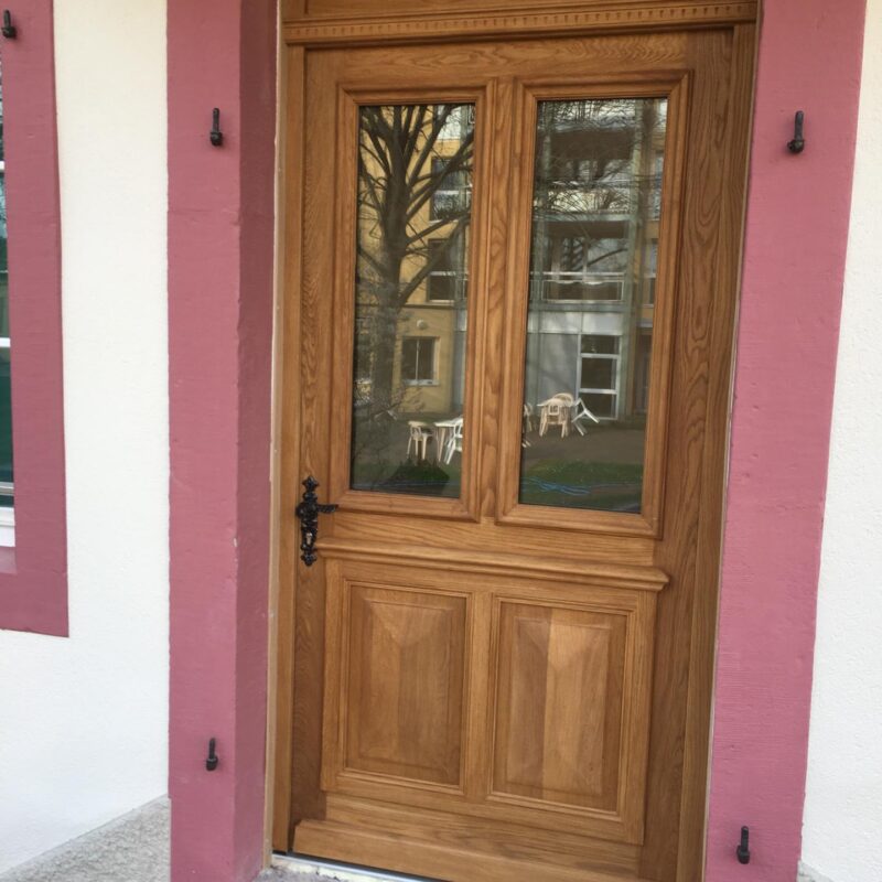 Fabrication sur mesure de portes en bois de ch&ecirc;ne massif &agrave; l&rsquo;identique H&oelig;nheim 2