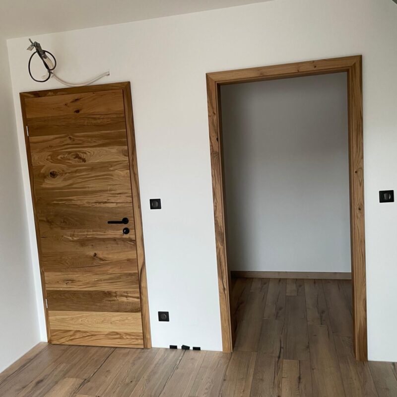 Fourniture et pose de portes replaqu&eacute;es ch&ecirc;ne massif huil&eacute; &agrave; Gries Lingolsheim 1